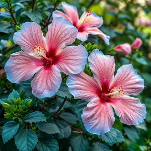 Гибискус садовый Тропикал Сан купить по цене от 293р. в интернет-магазине «Посадика» с доставкой почтой в в Керчье и по всей России – [изображение №1].