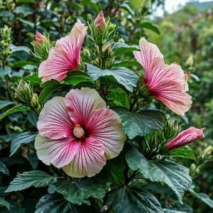 Гибискус Иден Бьюти купить по цене от 460р. в интернет-магазине «Посадика» с доставкой почтой в в Керчье и по всей России – [изображение №1].